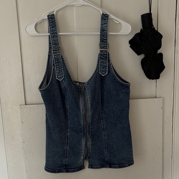 Free People Tops - Free People Denim Tank Top